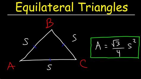 Area of an Equilateral Triangle - YouTube