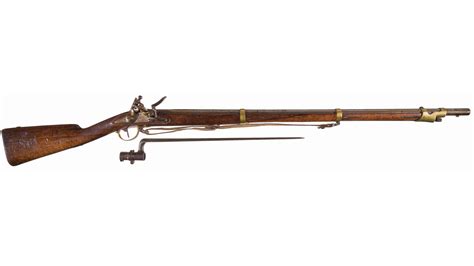 French Military Model 1822 Flintlock Musket with Bayonet | Rock Island ...