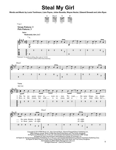 Steal My Girl by One Direction - Easy Guitar Tab - Guitar Instructor