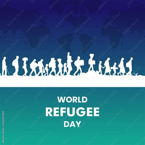 World Refugee Day Banner Design Stock Vector | Adobe Stock