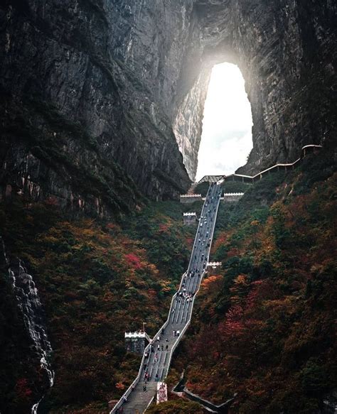 DISCOVER | TRAVEL | EXPLORE on Instagram: “The arch on Tianmen Mountain ...