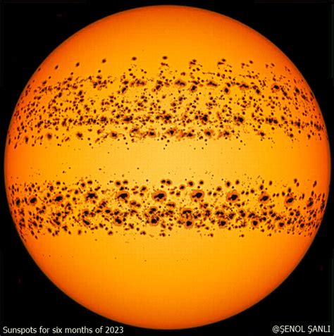 APOD: 2023 July 11 – Sunspots on an Active Sun