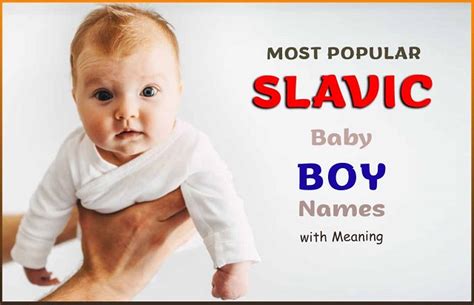 50 Ancient Slavic Names for Boys with Meanings