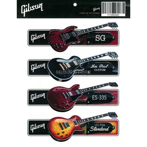 Gibson Guitar Sticker Pack | DV247 | en-GB