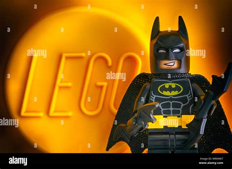 Tambov, Russian Federation - May 20, 2018 Lego Batman minifigure ...