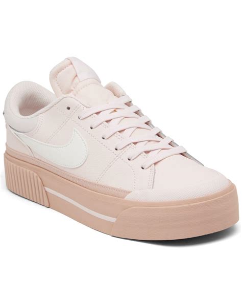 Nike Court Legacy Lift Platform Casual Sneakers From Finish Line in ...