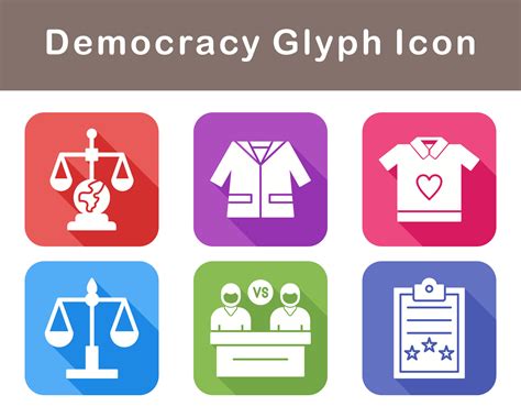 Democracy Vector Icon Set 21498197 Vector Art at Vecteezy