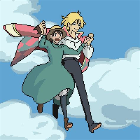 Howl's Moving Castle Pixel Art : r/ghibli