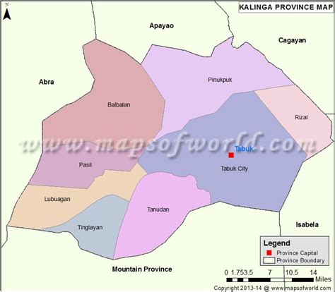 Kalinga Map | Map of Kalinga Province, Philippines