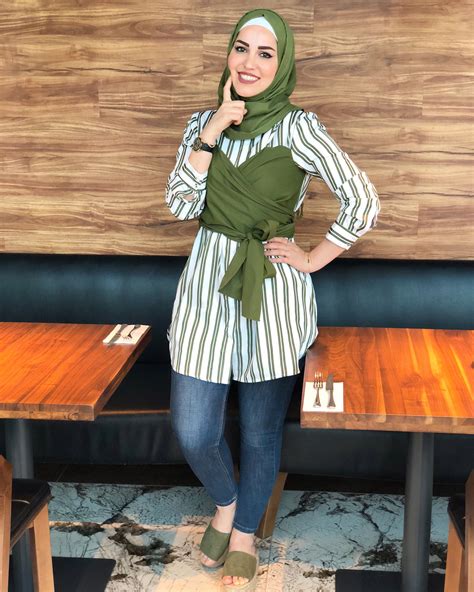 Green Modest Outfit Ideas, Hijabi Outfits Casual, Modest Outfits, Cute ...