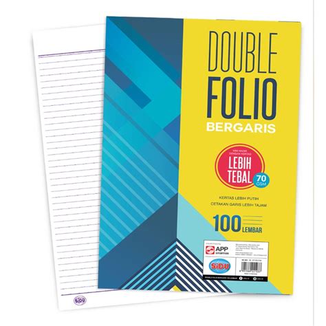 Kertas Double Folio Bergaris Sinar Dunia 100 Lembar 70 GSM | SIPLah