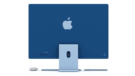 3D Apple iMac 24 inch 2021 Blue All Set model - TurboSquid 1732489