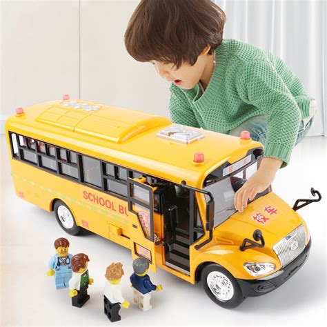 School bus toy large boy baby children sound and light bus car bus toy ...