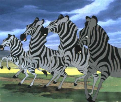 The Lion King rearing zebras by Walt Disney Studios on artnet