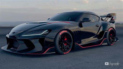 2021 Toyota Supra MK5 hycade wide body kit (Batmobile like) | Toyota ...