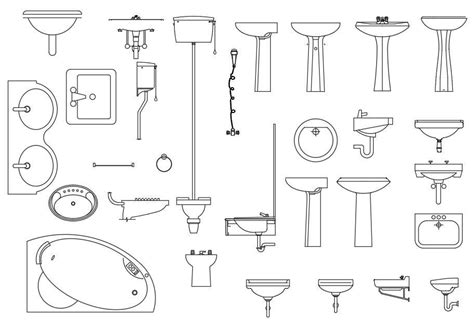 AutoCAD Bathroom Free CAD Blocks Download DWG File - Cadbull