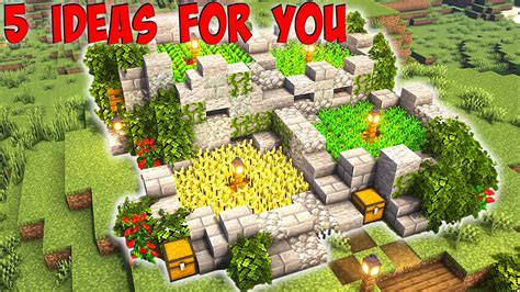 5 Crop Farm Ideas you need in your Minecraft Survival World (BEDROCK ...