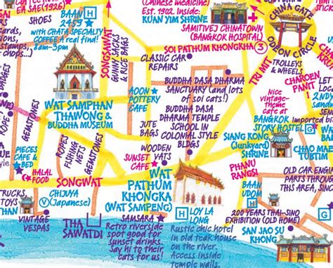 Nancy Chandler's Bangkok Chinatown Map