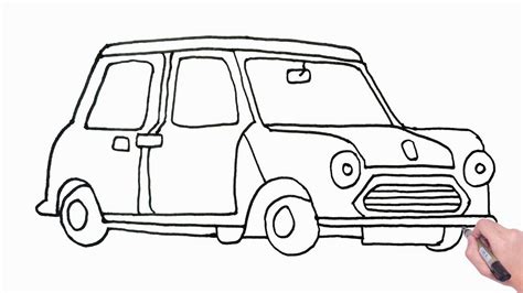 How to Draw Mr. Bean Car | Very Easy Car Drawing - Easy Car Drawing ...