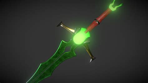 Jade sword - high poly test2 - 3D model by Gruz 3D (@heycrosscut ...