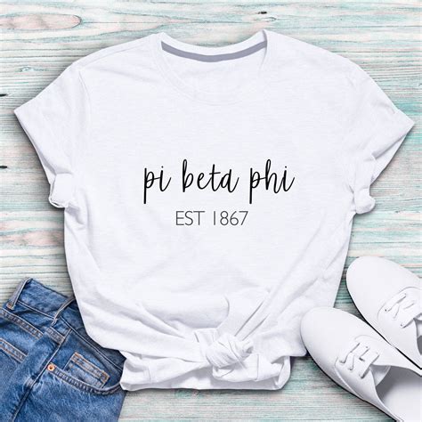 Pi Beta Phi Sorority Shirt Sorority Shirt Pi Phi Shirt | Etsy