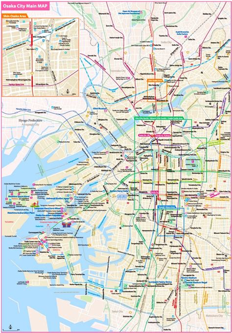 Osaka tourist map