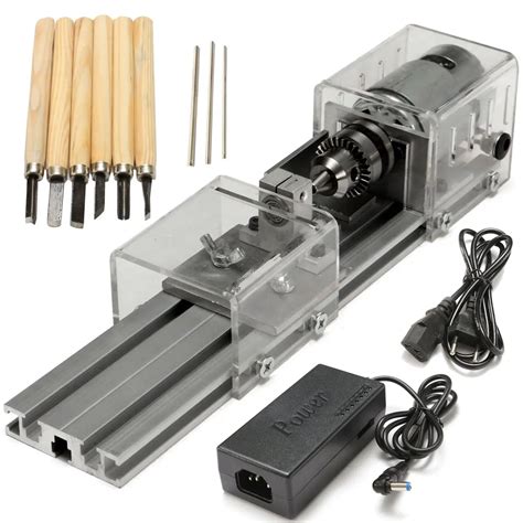 New Mini Lathe Beads Machine Woodworking DIY Lathe Polishing Cutting ...