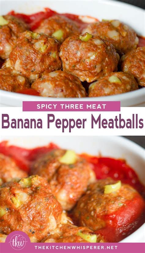 Spicy Three Meat Banana Pepper Meatballs | Recipe in 2020 | Stuffed ...