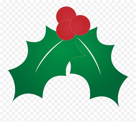 Holly Leaves Christmas Holiday Plant - Hojas De Navidad Png Emoji ...