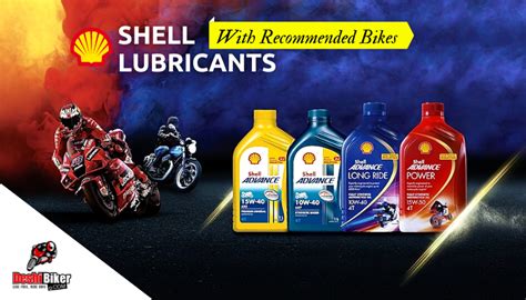 Shell Lubricants With Recommended Bikes