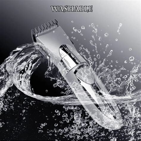 Cordless Hair Clipper Professional Waterproof Beard Trimmer ...