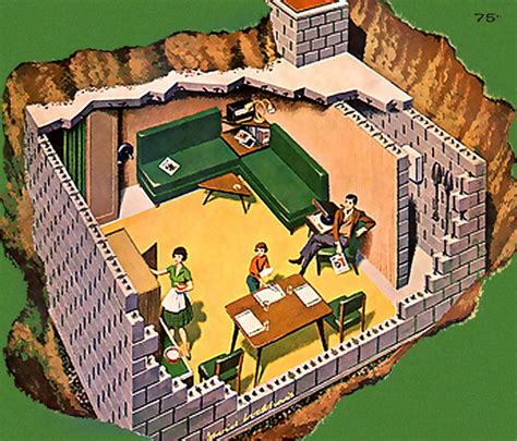 Home Nuclear Bomb Fallout Shelter, 1962 - Invisible Themepark