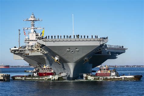 VIDEO: USS Gerald R. Ford Back in Norfolk After Two Months in the ...