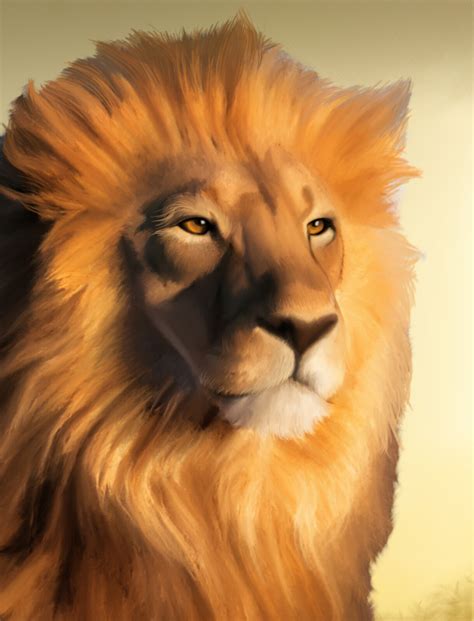 ArtStation - Lion Digital Painting