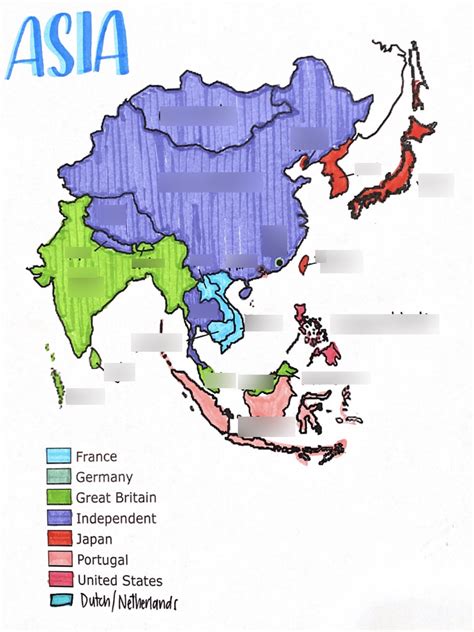 Imperialism In Asia Map