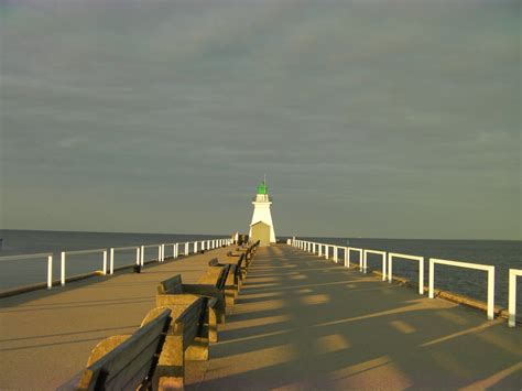 Shadows Port Dover On Lighthouse Perspective Pier-20 Inch By 30 Inch ...