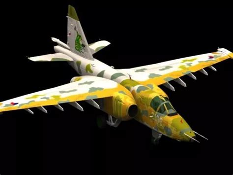 Sukhoi Su-25 Frogfoot Jet Aircraft Free 3D Model (.Max) - Open3dModel