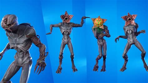 Demogorgon skin showcase with all emotes & Dances | Fortnite Halloween ...