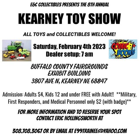 8th Annual Kearney Toy Show - Nebraska, Buffalo County Fairgrounds ...