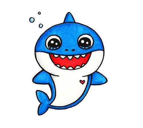 Baby Shark Drawing For Kids