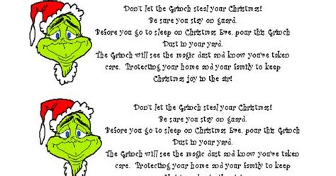 Printable Grinch Poem - Printable Word Searches