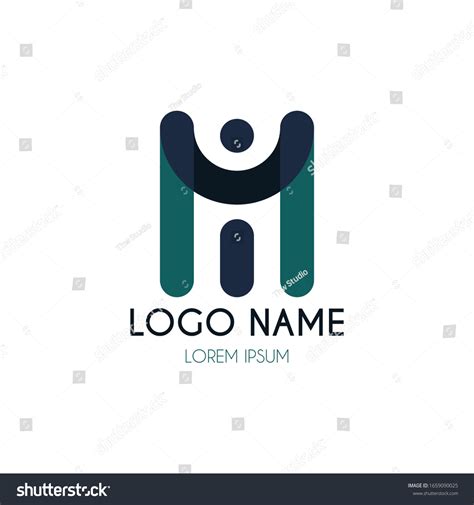 Mi Logo Design Vector Sign Template Stock Vector (Royalty Free ...