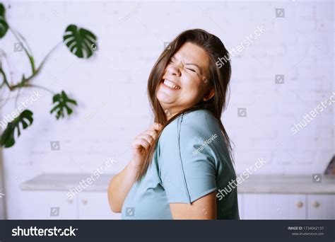 Portrait Happy Plus Size Model Stock Photo 1734042137 | Shutterstock