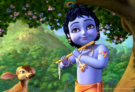 Cartoon Krishna Wallpapers - Top Free Cartoon Krishna Backgrounds ...