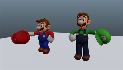 Mario and Luigi(Blender release) by animebou33 on DeviantArt