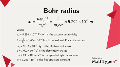 MathType on Twitter: "The most probable distance between the nucleus ...