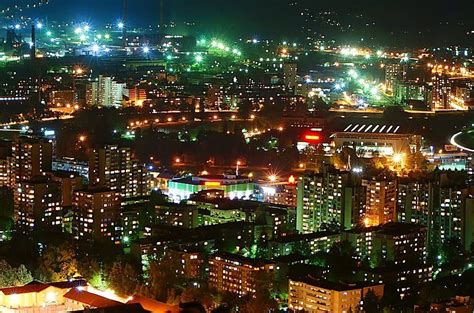 Zenica city center at night. | Night city, Dark street, Cyberpunk