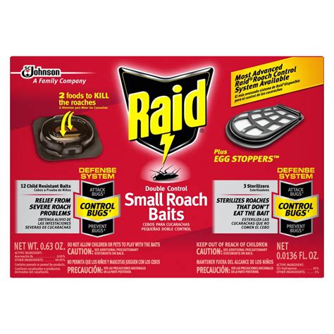 Raid Small Roach Bait and Egg Stop-SCJ619863 - The Home Depot