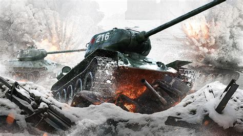 HD wallpaper: T-34 Russian WWII Tank Action Movie 4K | Wallpaper Flare