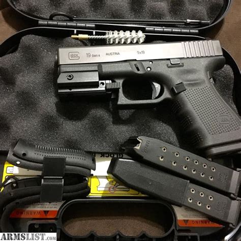 ARMSLIST - For Sale/Trade: Glock 19 Gen 4 w/ laser sight